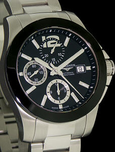 longines conquest l3 wrist bezel ceramic watches watchconcepts